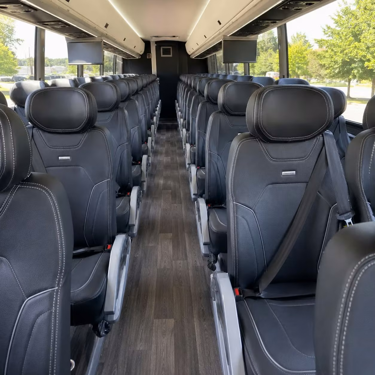 allentown charter bus rental interior